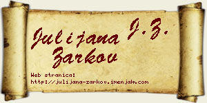 Julijana Žarkov vizit kartica